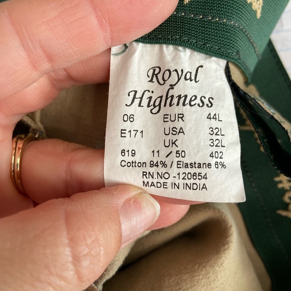 Royal Highness Equestrian Breeches Size 32L Tan - Picture 9 of 10